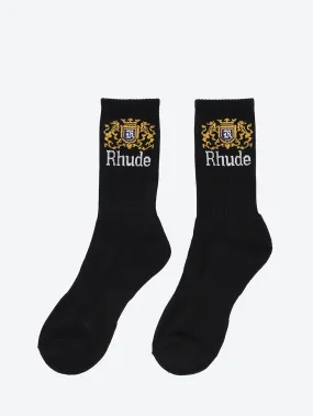 Crest logo sock
