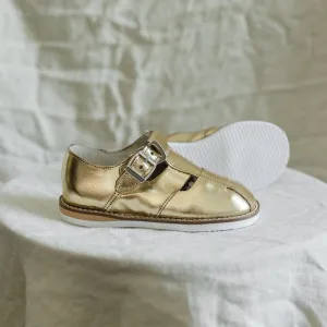 Lucy T-Strap | Gold